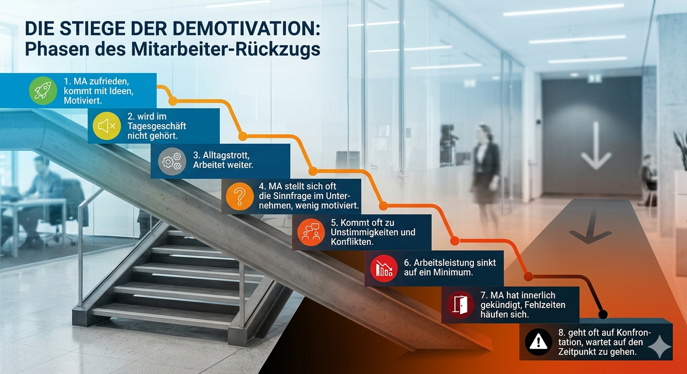 Demotivation der Mitarbeiter – Grafik